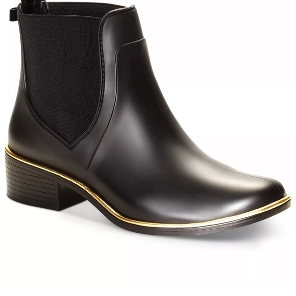 Kate Spade New York Sally Black Rain Ankle Bow Boots Women's Size 6,7,8 - Picture 10 of 12